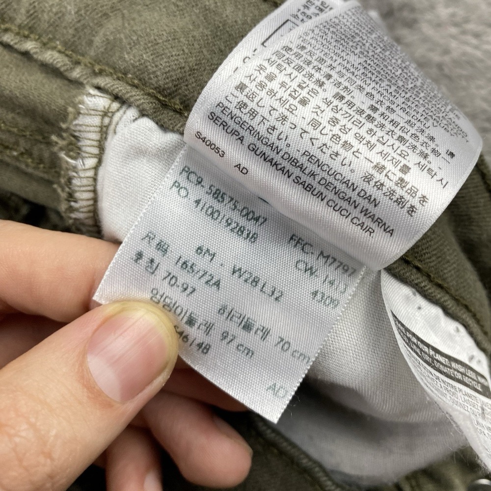 Levis Mid Rise Skinny Jeans Womens 6M 28x28 Olive Green Pants Mid Rise - Picture 10 of 15